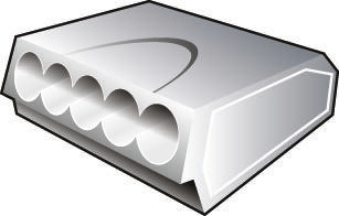 148-90009 HECE-5-PA66-GY, HellermannTyton