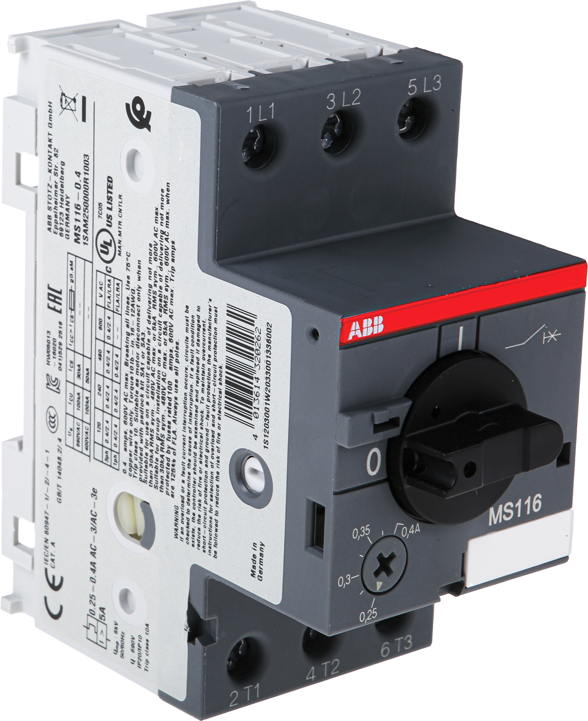 1SAM250000R1003  MS116-0.4, ABB