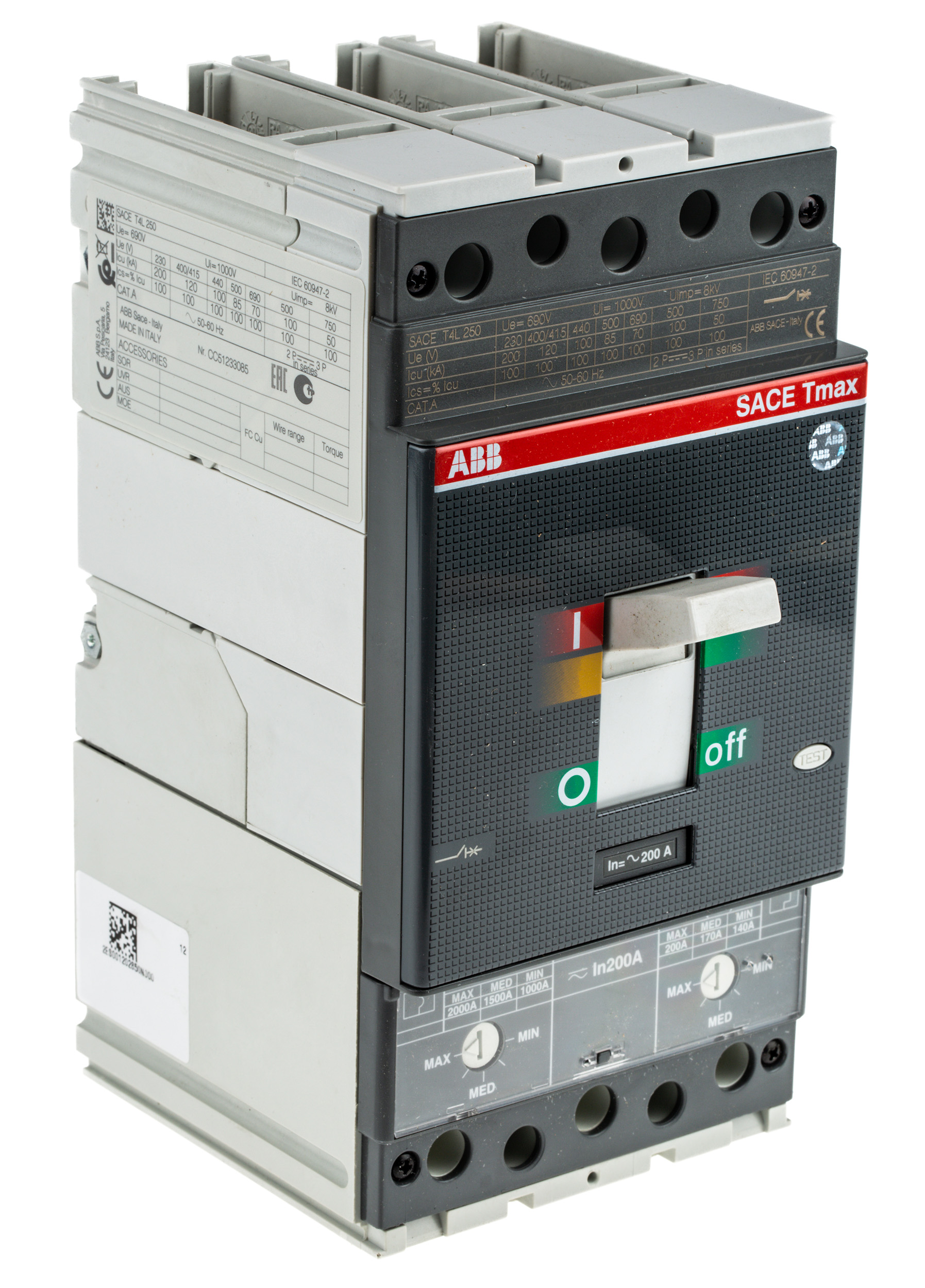 1SDA054232R1 T4L250 FF TMA 200A, ABB