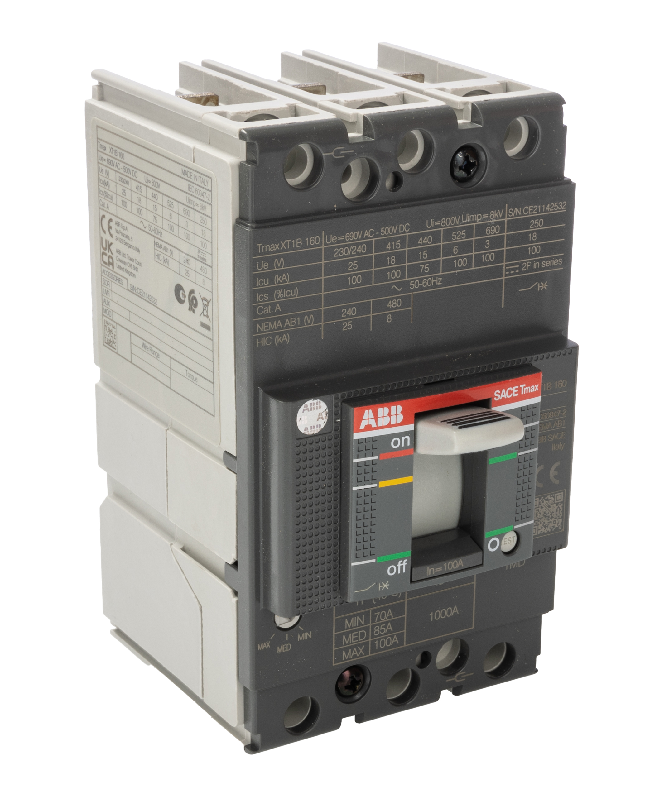 1SDA066807R1 XT1B 160 TMD 100A FF, ABB