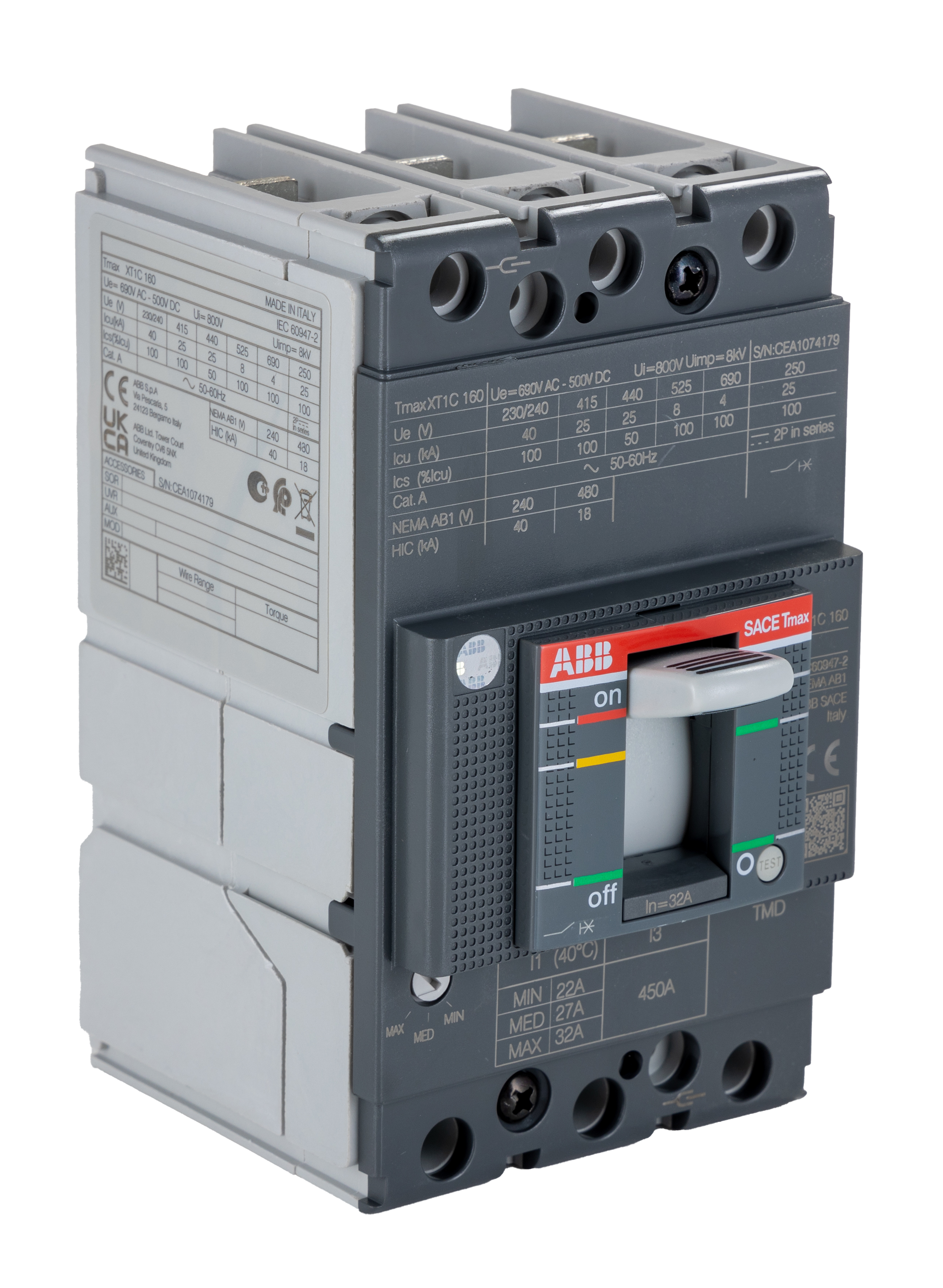 1SDA067392R1 XT1C 160 TMD 32A FF, ABB