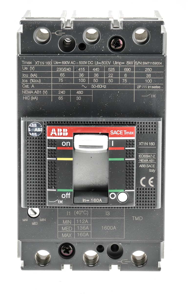 1SDA067418R1  XT1N 160 TMD 160-1600 3p F F, ABB