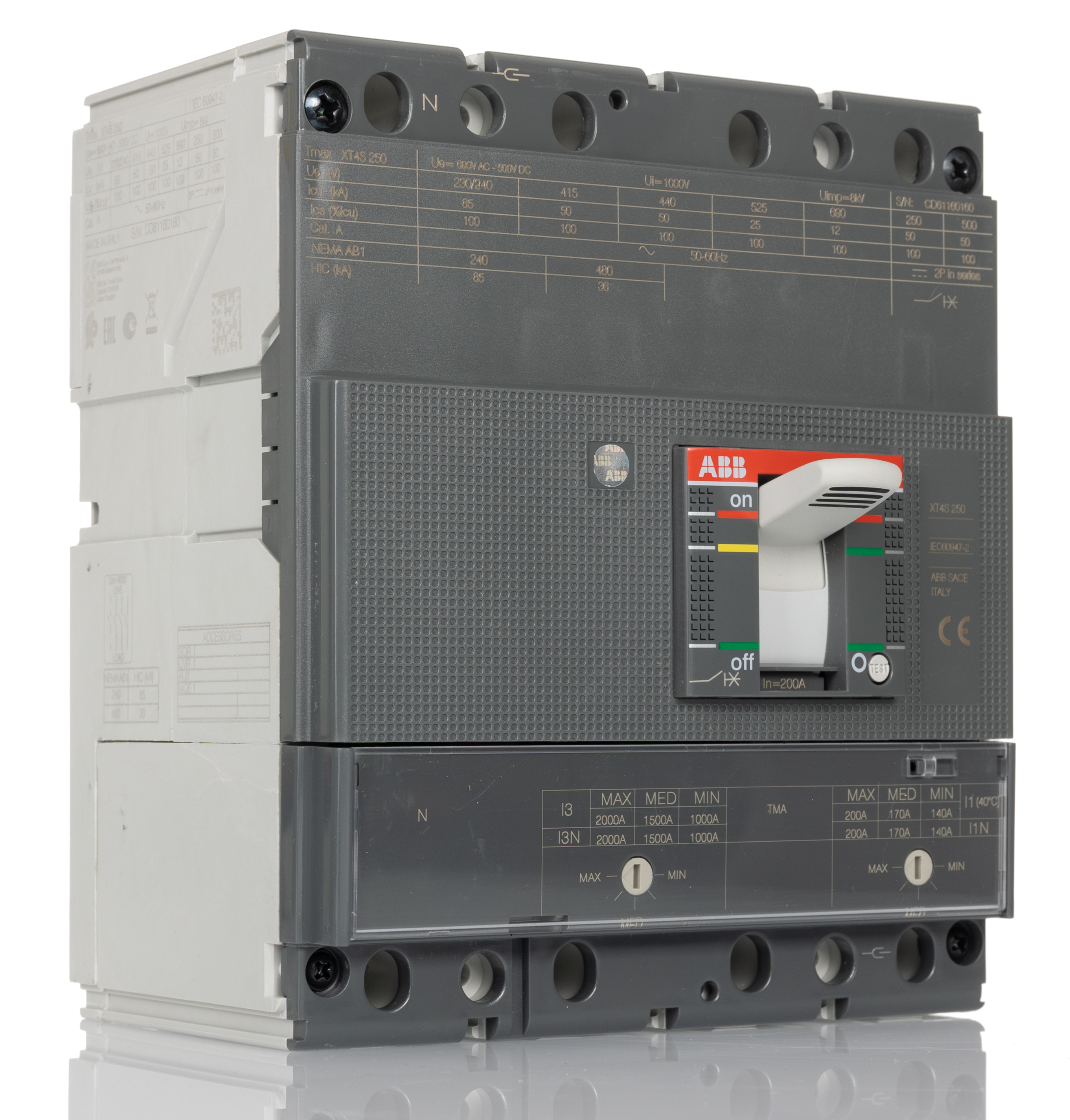 1SDA068329R1 XT4S 250 TMA 200A FF, ABB