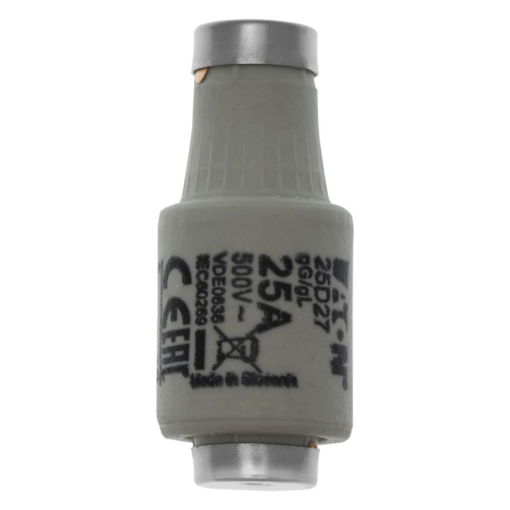 25D27 FUSE-D2 25A T GL/GG 500VAC E27, Eaton