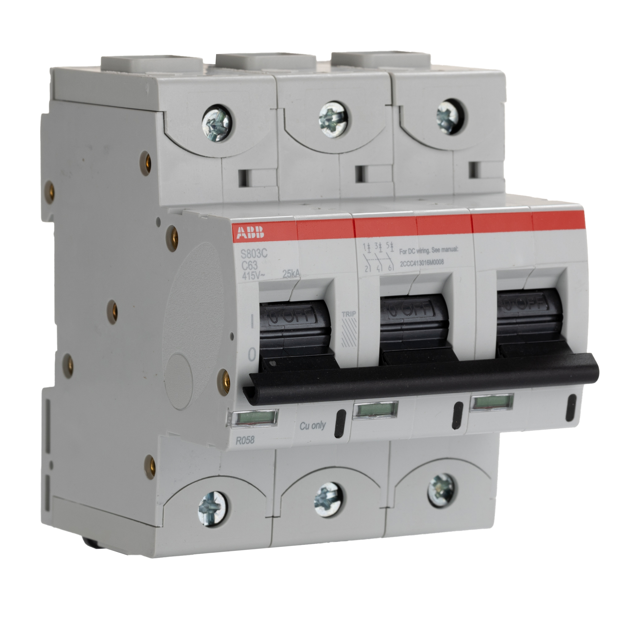 2CCS883001R0634 S803C C 63A - 25 KA, ABB