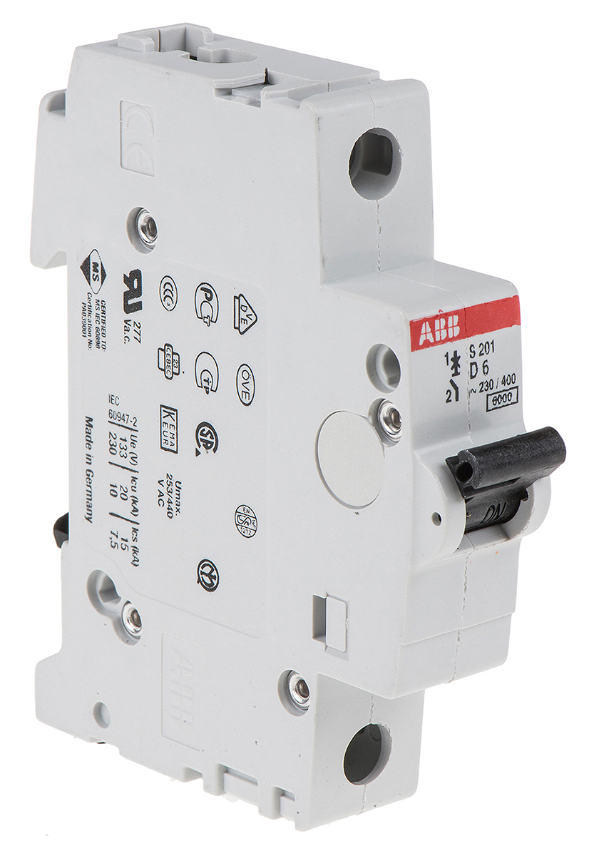 2CDS251001R0061  S201-D6, ABB