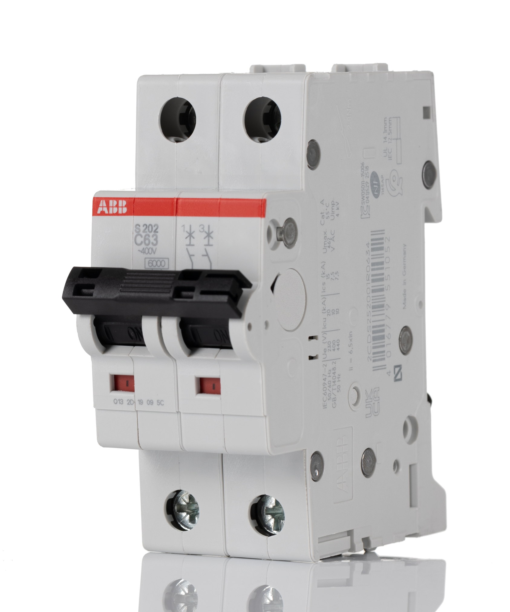 2CDS252001R0634  S202-C63, ABB