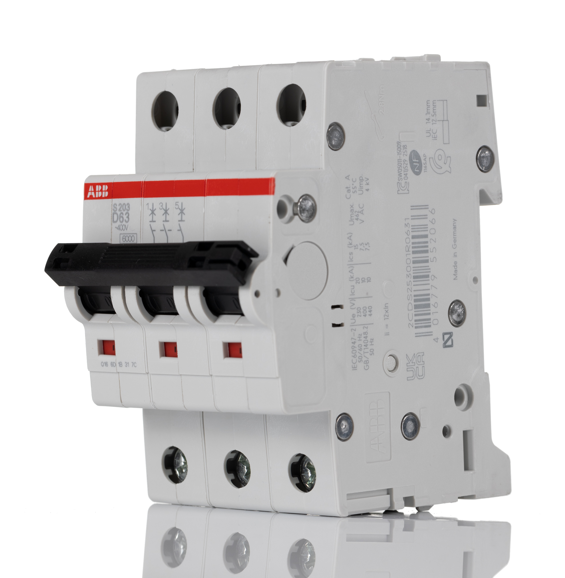 2CDS253001R0631  S203-D63, ABB