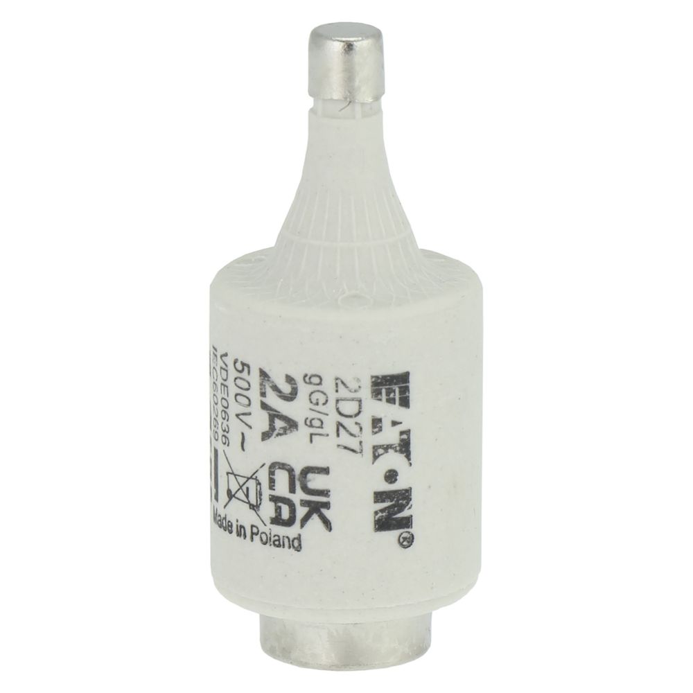 2D27 FUSE-D2 2A T GL/GG 500VAC E27, Eaton