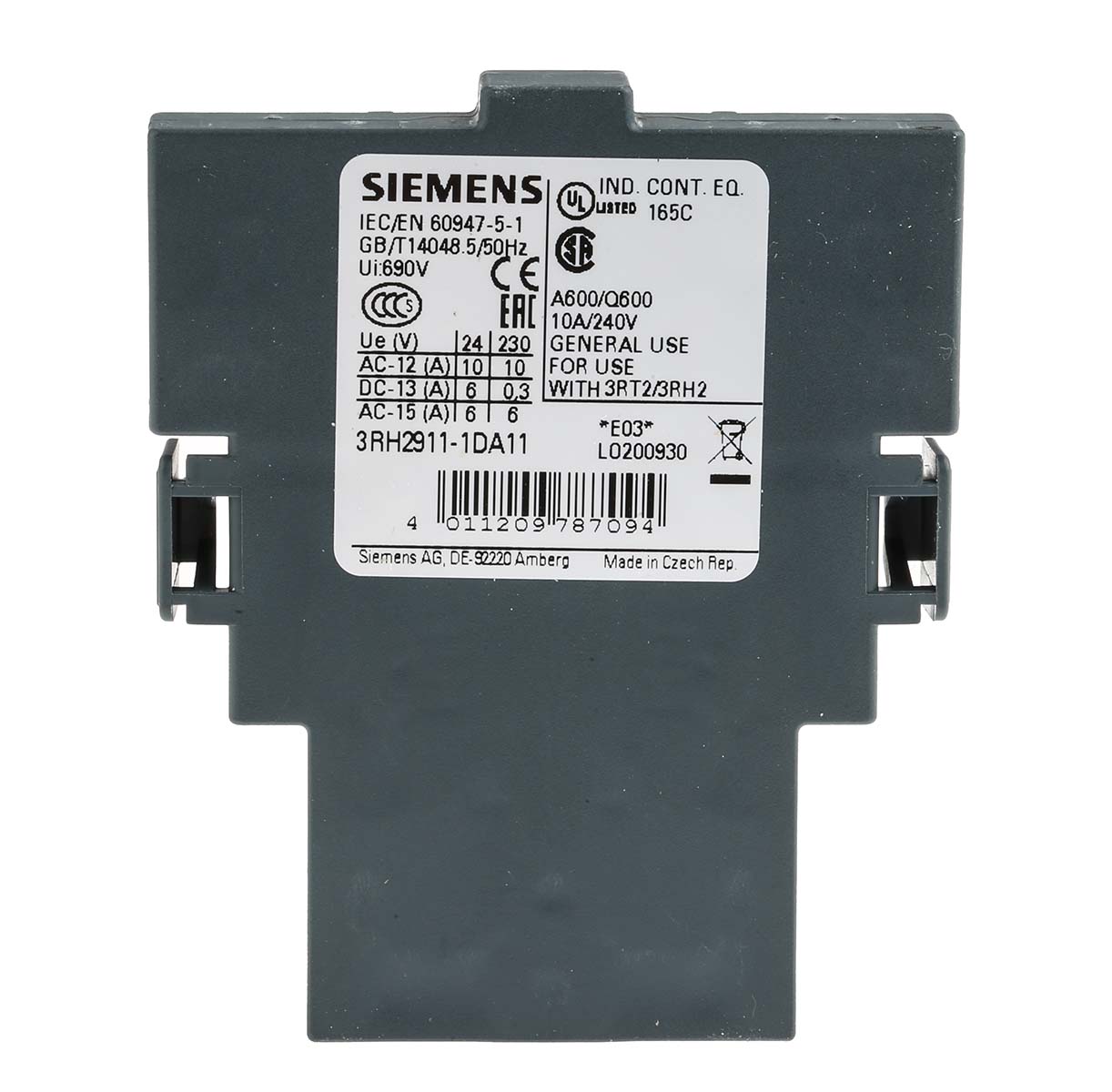 3RH2911-1DA11, Siemens