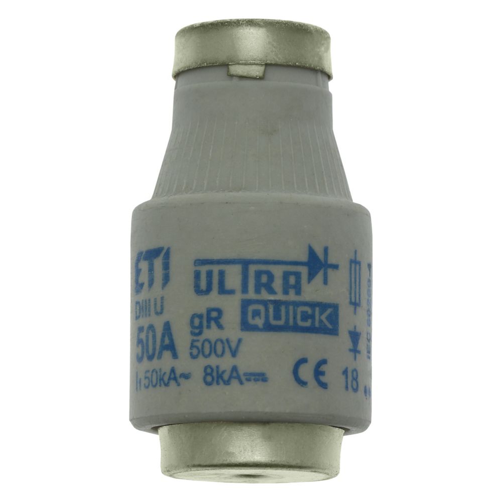 50D33R FUSE-D3 50A GR ULTRA RAPID 500 VAC E33, Eaton