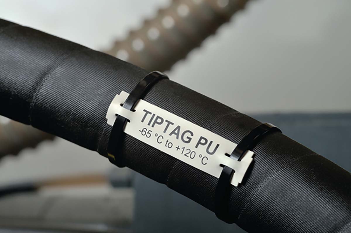 556-25007 TTAGPU15X65WH-PUR-WH, HellermannTyton