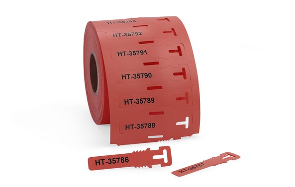 556-80587 TAGPU12X74-LOOP-PUR-RD, HellermannTyton