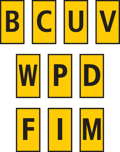 561-00005 WIC0-B,C,U,V,W,P,D,F,I,M-PA66-YE, HellermannTyton