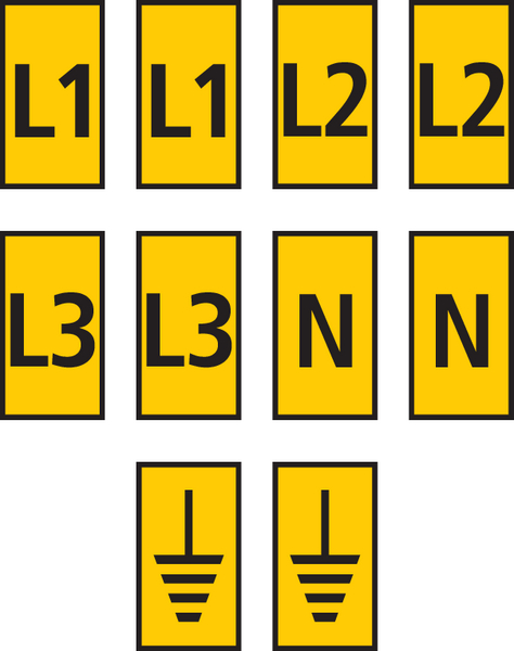 561-00303 WIC0-L1,L2,L3,N,EARTH-PA66-YE, HellermannTyton