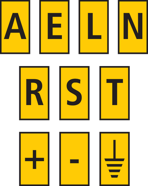 561-00994 WIC0-A,E,L,N,R,S,T,+,-,EARTH-PA66-YE, HellermannTyton