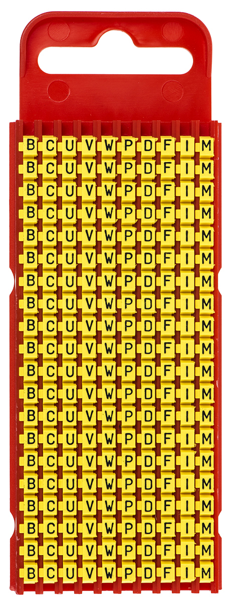 561-01002 WIC1-B,C,U,V,W,P,D,F,I,M-PA66-YE, HellermannTyton