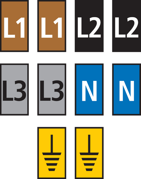 561-01300 WIC1-L1,L2,L3,N,EARTH-PA66-MIX, HellermannTyton