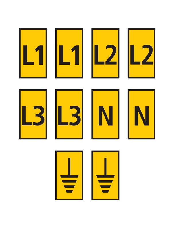 561-03303 WIC3-L1,L2,L3,N,EARTH-PA66-YE, HellermannTyton