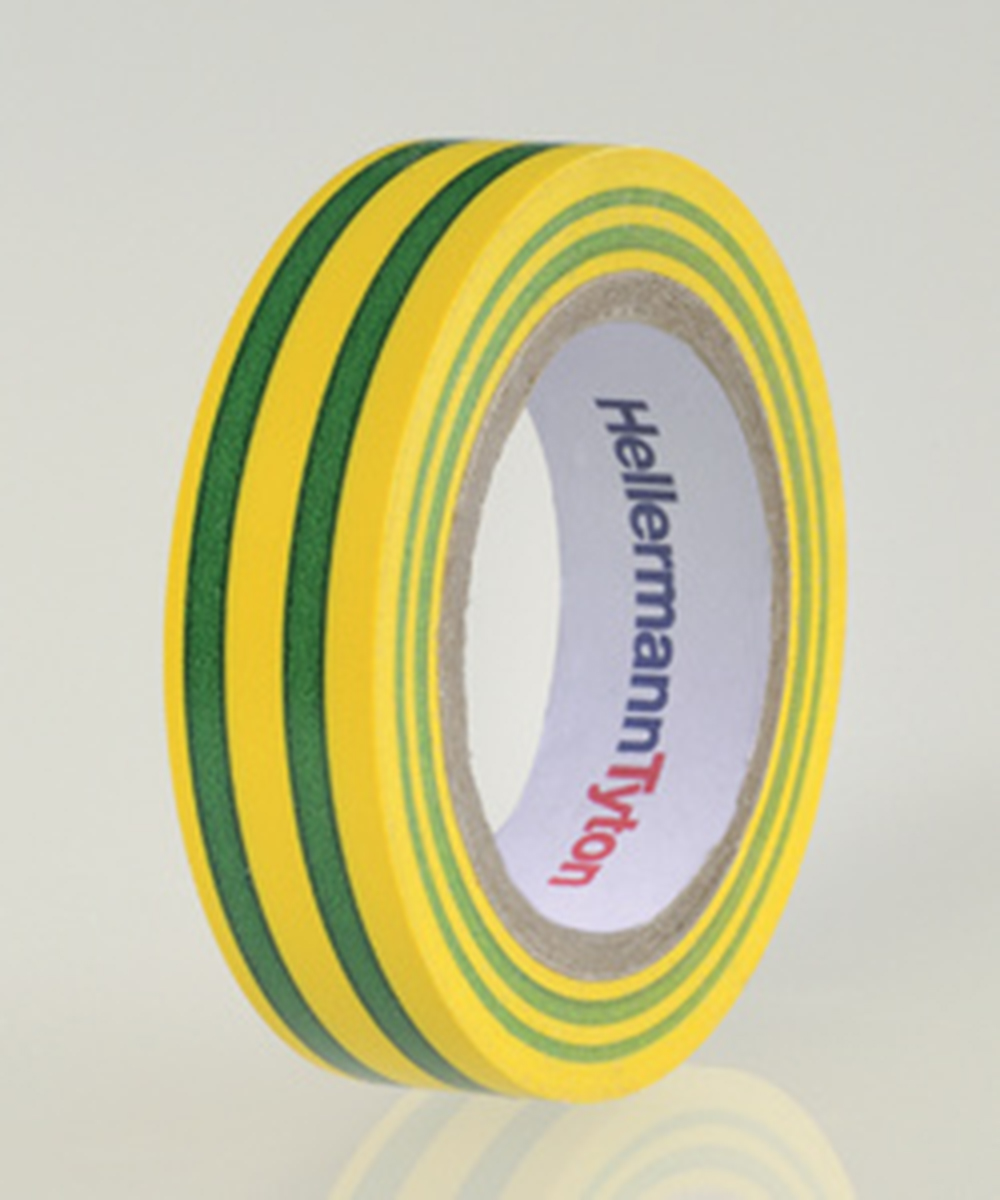 710-00106 HTAPE-FLEX15-15x10-PVC-GNYE, HellermannTyton