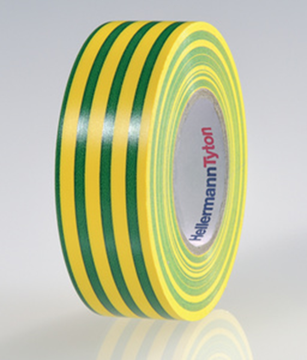 710-00157 HTAPE-FLEX15-19x20-PVC-GNYE, HellermannTyton