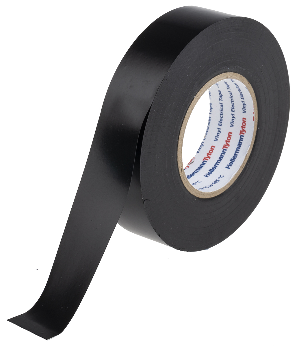 710-10602 HTAPE-FLEX1000+ 19x20-PVC-BK, HellermannTyton