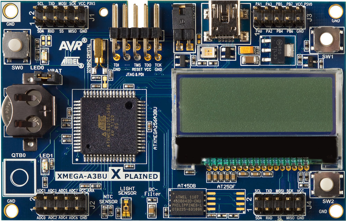 ATXMEGAA3BU-XPLD, Microchip