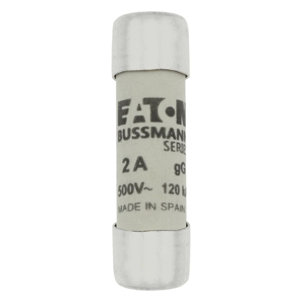 C10G2 CYLINDRICAL FUSE 10 x 38 2A GG 500V AC, Eaton