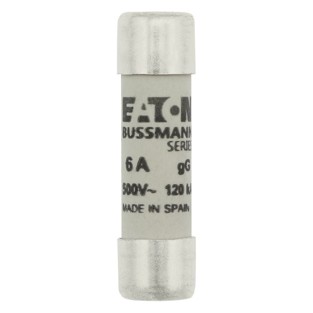 C10G6 CYLINDRICAL FUSE 10 x 38 6A GG 500V AC, Eaton