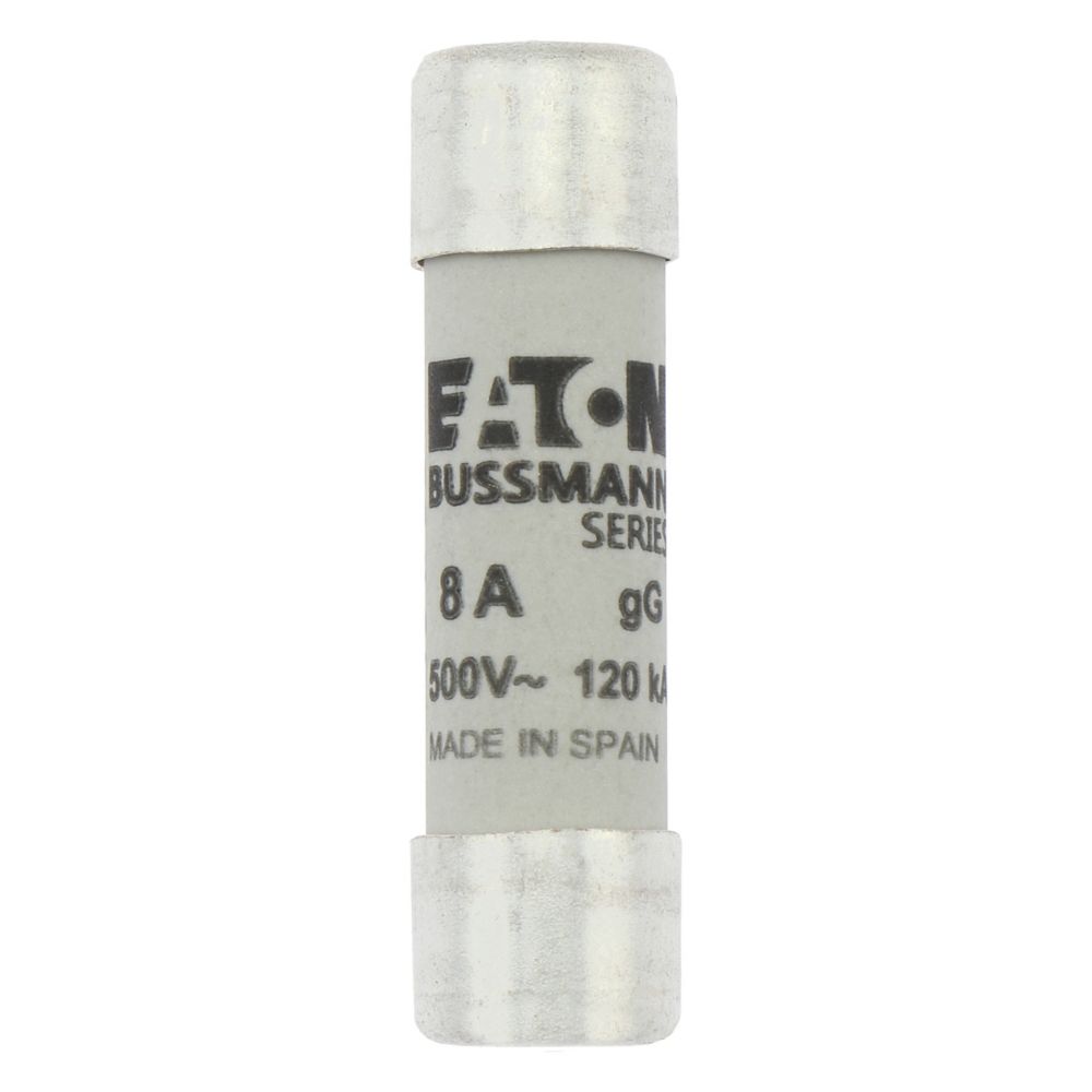 C10G8 CYLINDRICAL FUSE 10 x 38 8A GG 500V AC, Eaton