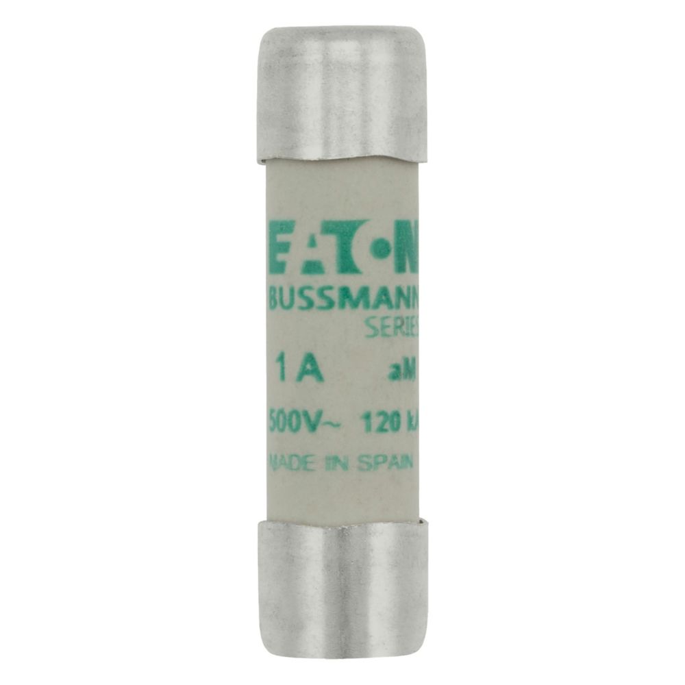 C10M1 CYLINDRICAL FUSE 10 x 38 1A AM 500V AC, Eaton