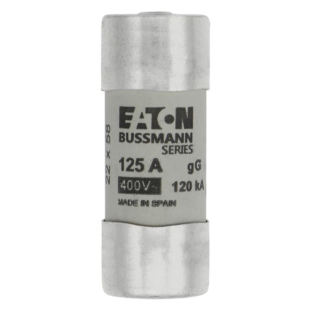 C22G125S CYL FUSE >STR >22 x 58 125A GG 400V AC, Eaton