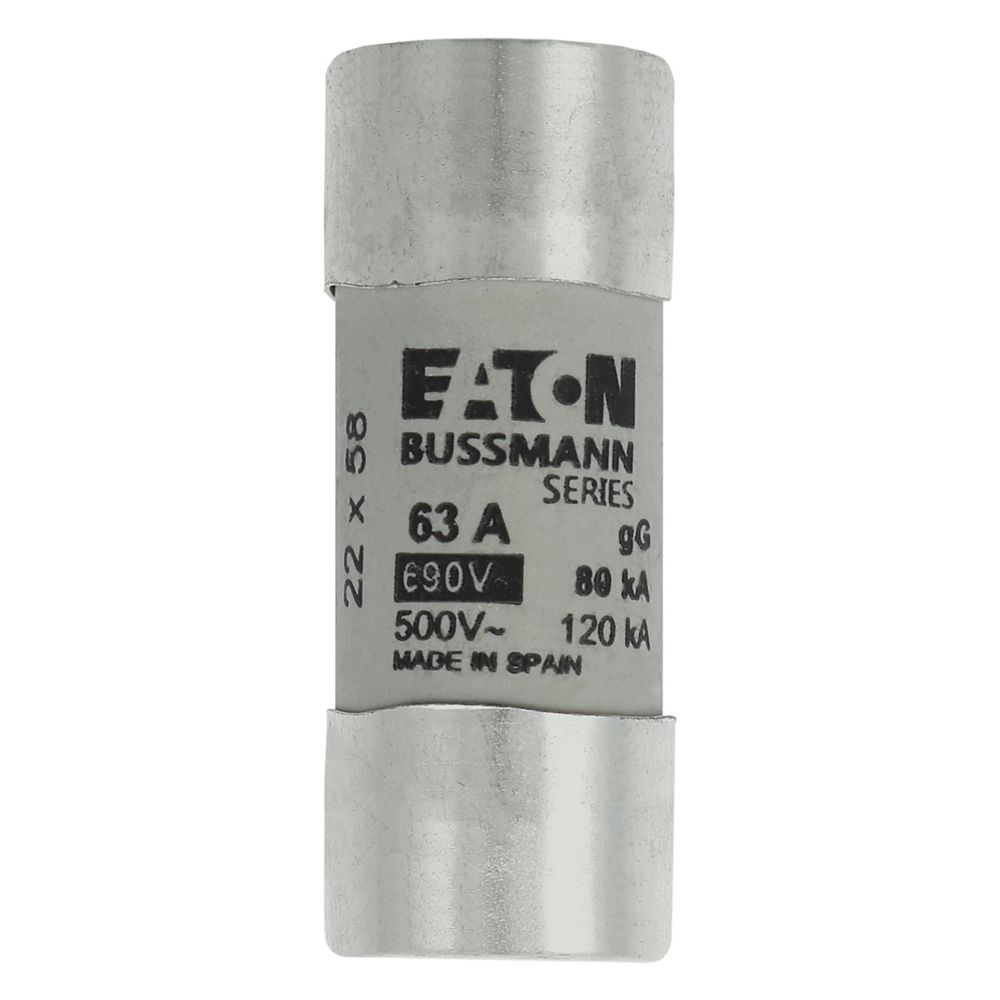 C22G63S CYL FUSE >STR >22 x 58 63A GG 690V AC, Eaton