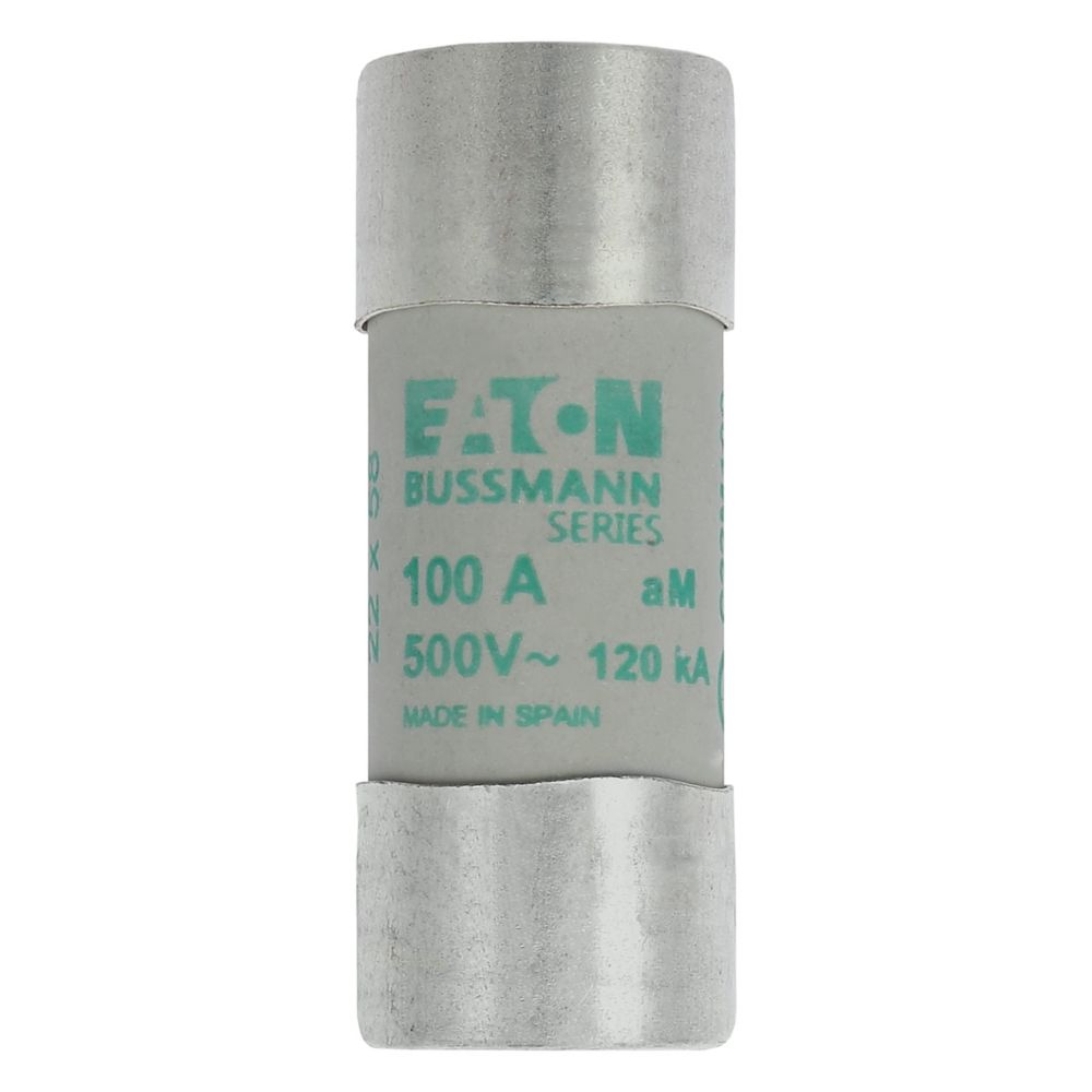C22M100 CYLINDRICAL FUSE 22 x 58 100A AM 500V AC, Eaton