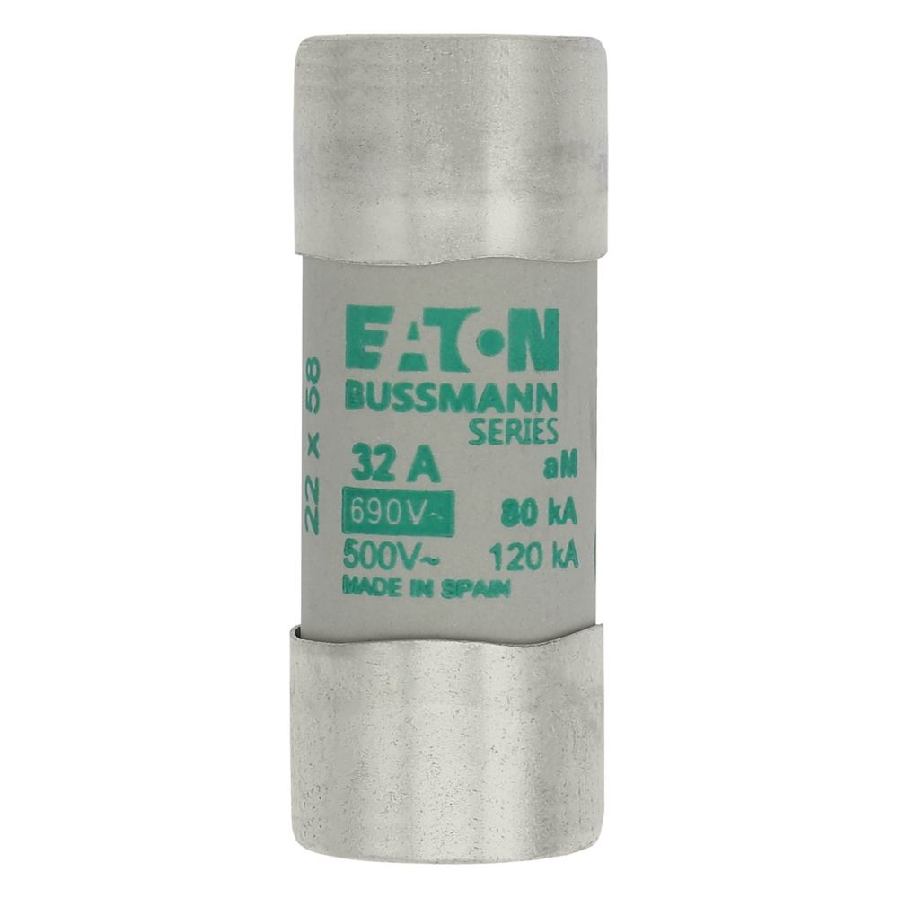 C22M32 CYLINDRICAL FUSE 22 x 58 32A AM 690V AC, Eaton
