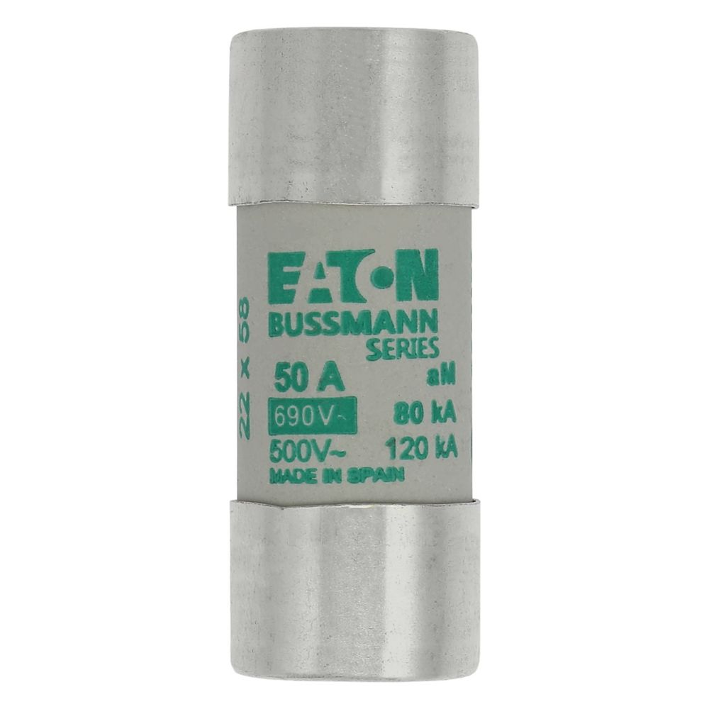 C22M50 CYLINDRICAL FUSE 22 x 58 50A AM 690V AC, Eaton