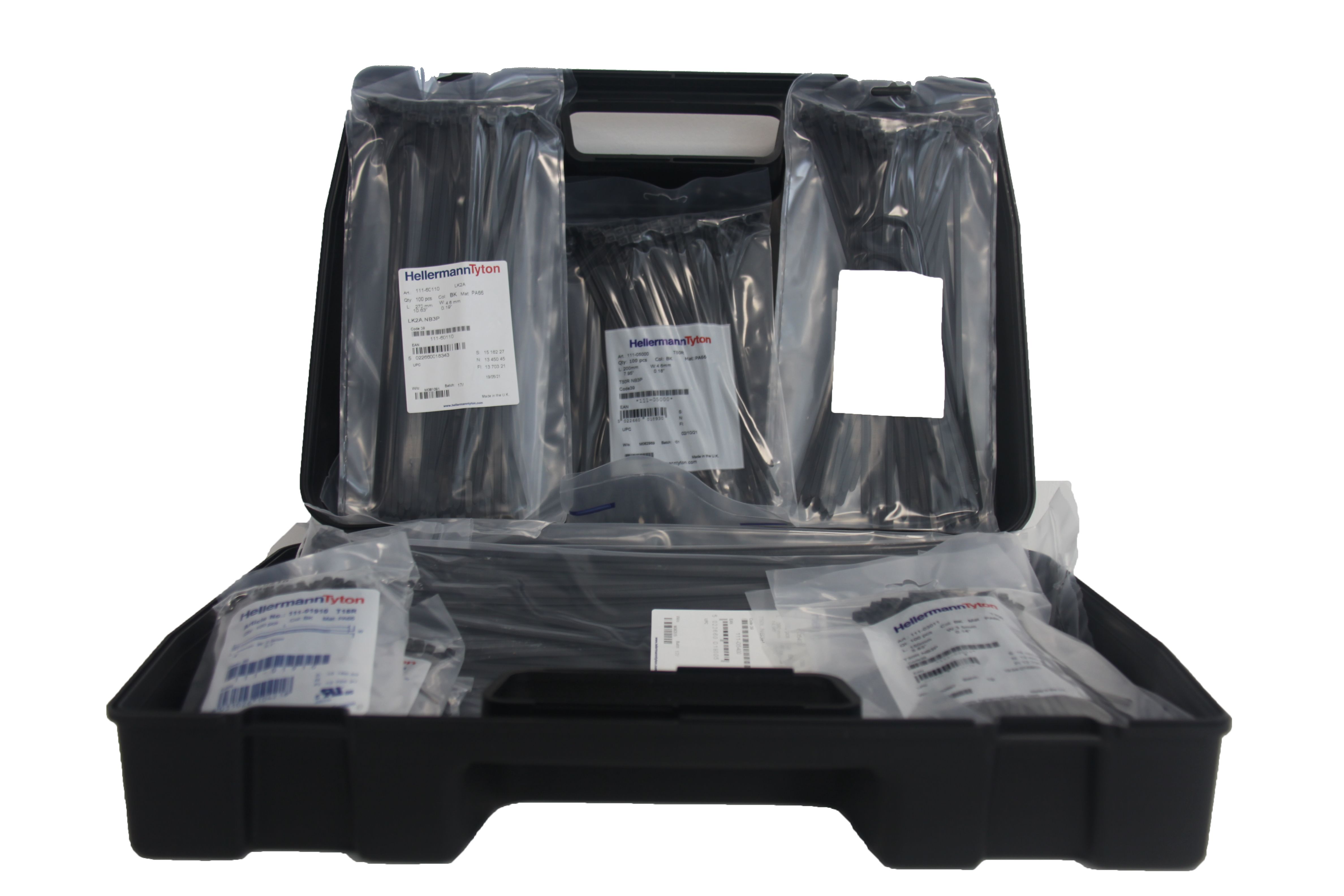 CABLE TIE KIT BLACK LARGE, HellermannTyton
