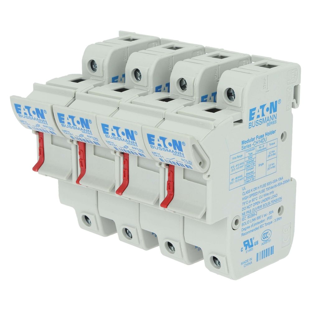 CH143DNU 3P+N 14x51 Fuse Holder, Eaton