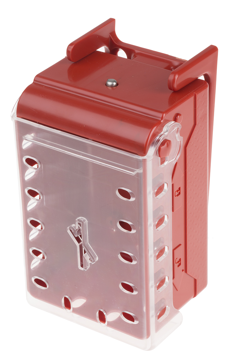 COMPACT LOCK BOX+6 RED KEYED-ALIKE LOCKS, Brady