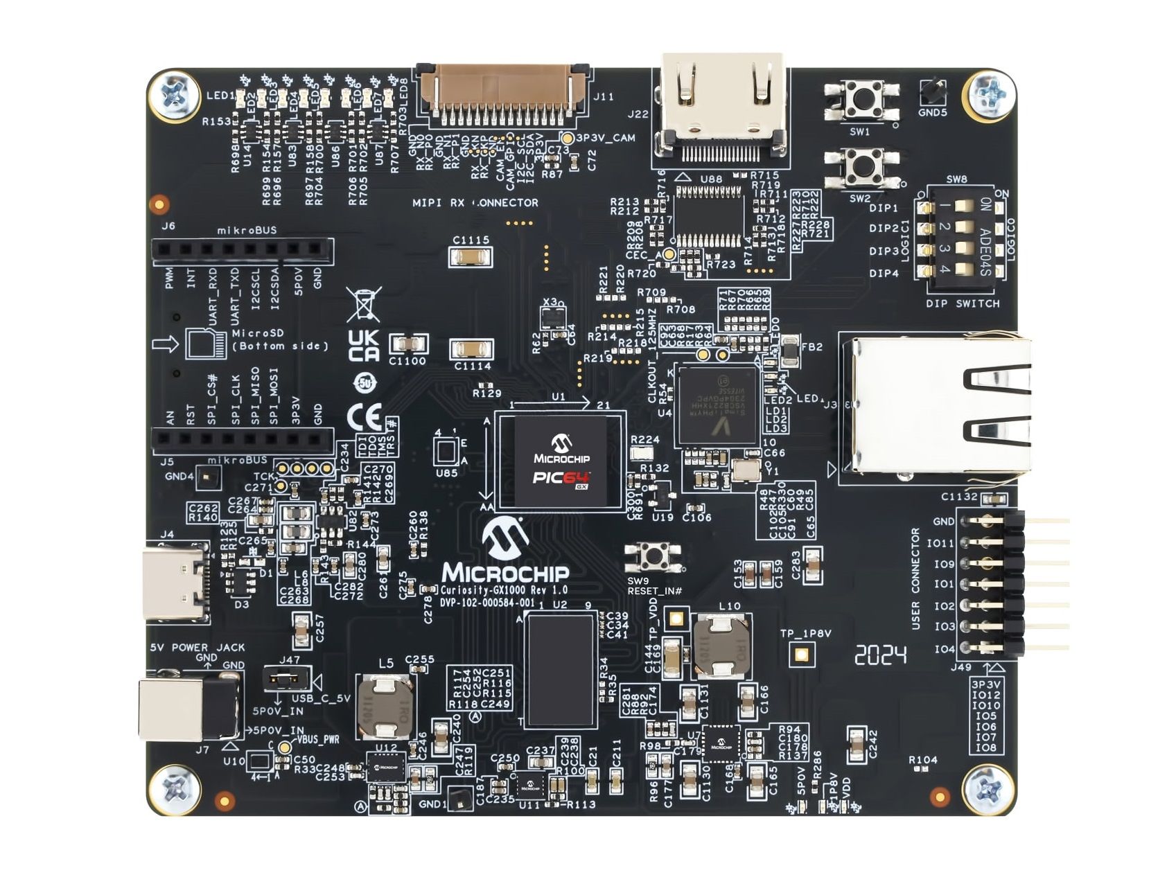 CURIOSITY-PIC64GX1000-KIT, Microchip