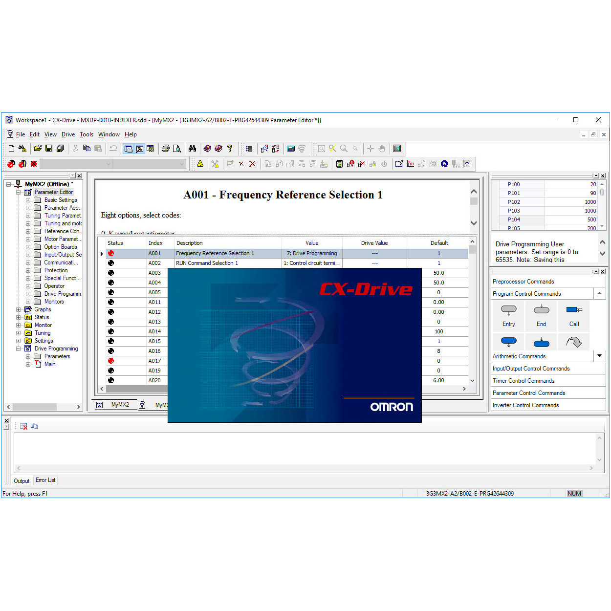 CX-DRIVE 2.9, Omron