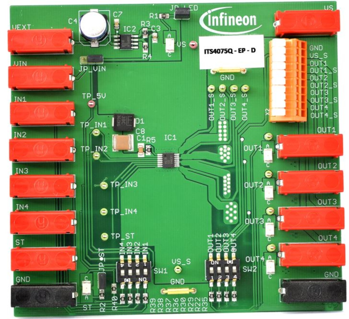 DEMOBOARDITS4075QTOBO1, Infineon