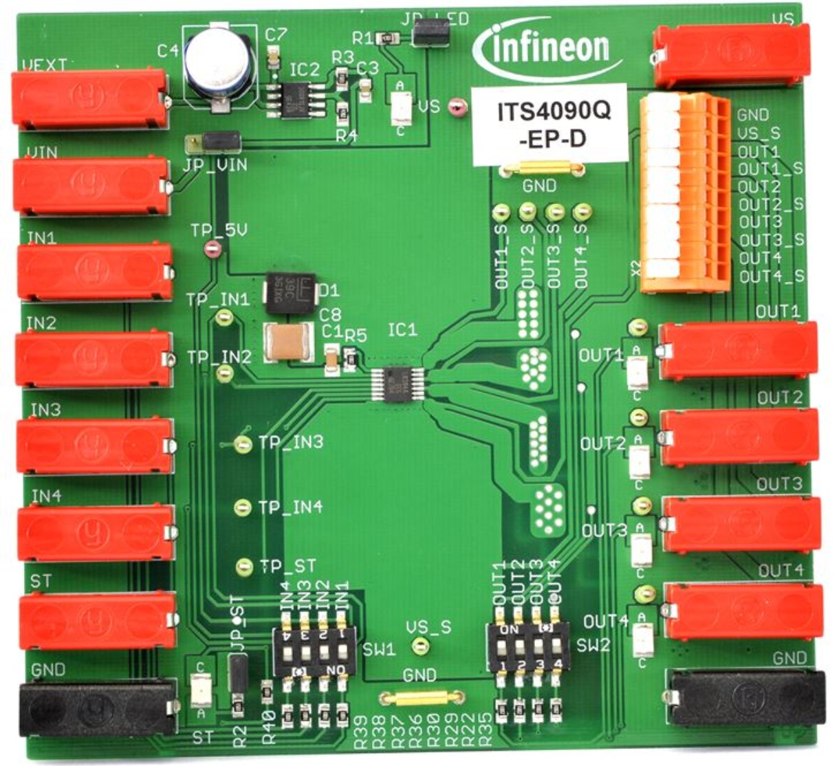 DEMOBOARDITS4090QTOBO1, Infineon