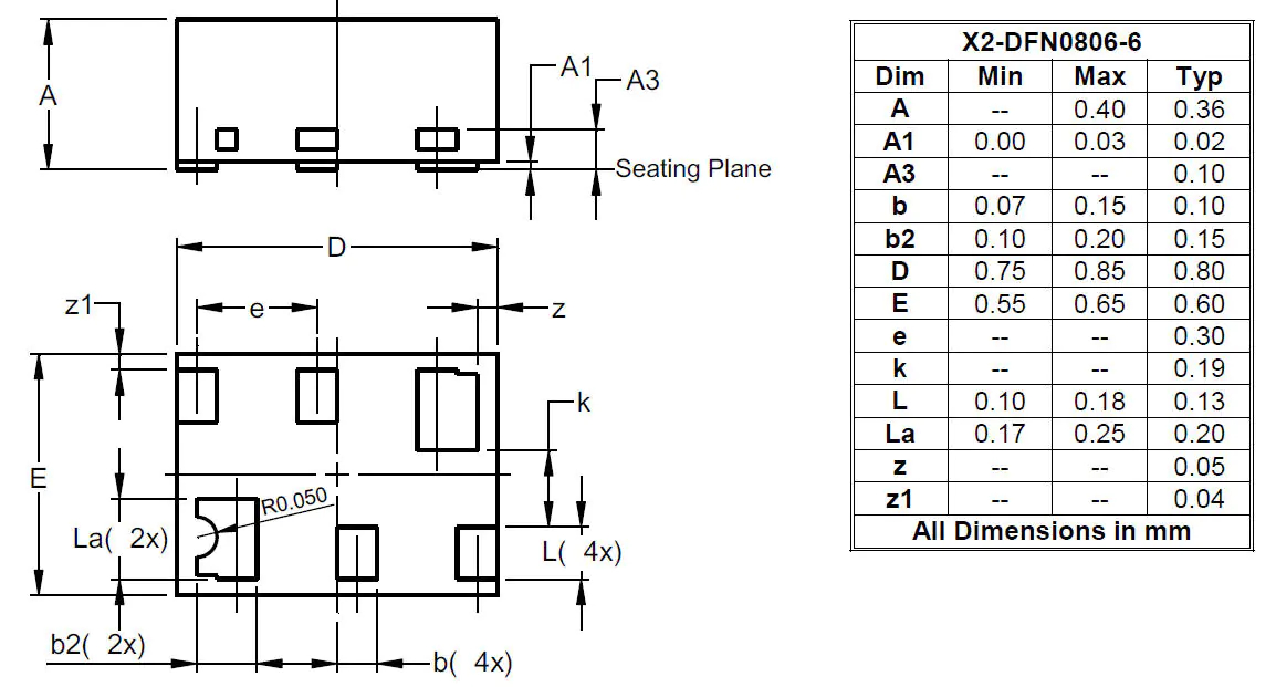 DMC2991UDA-7B, DiodesZetex