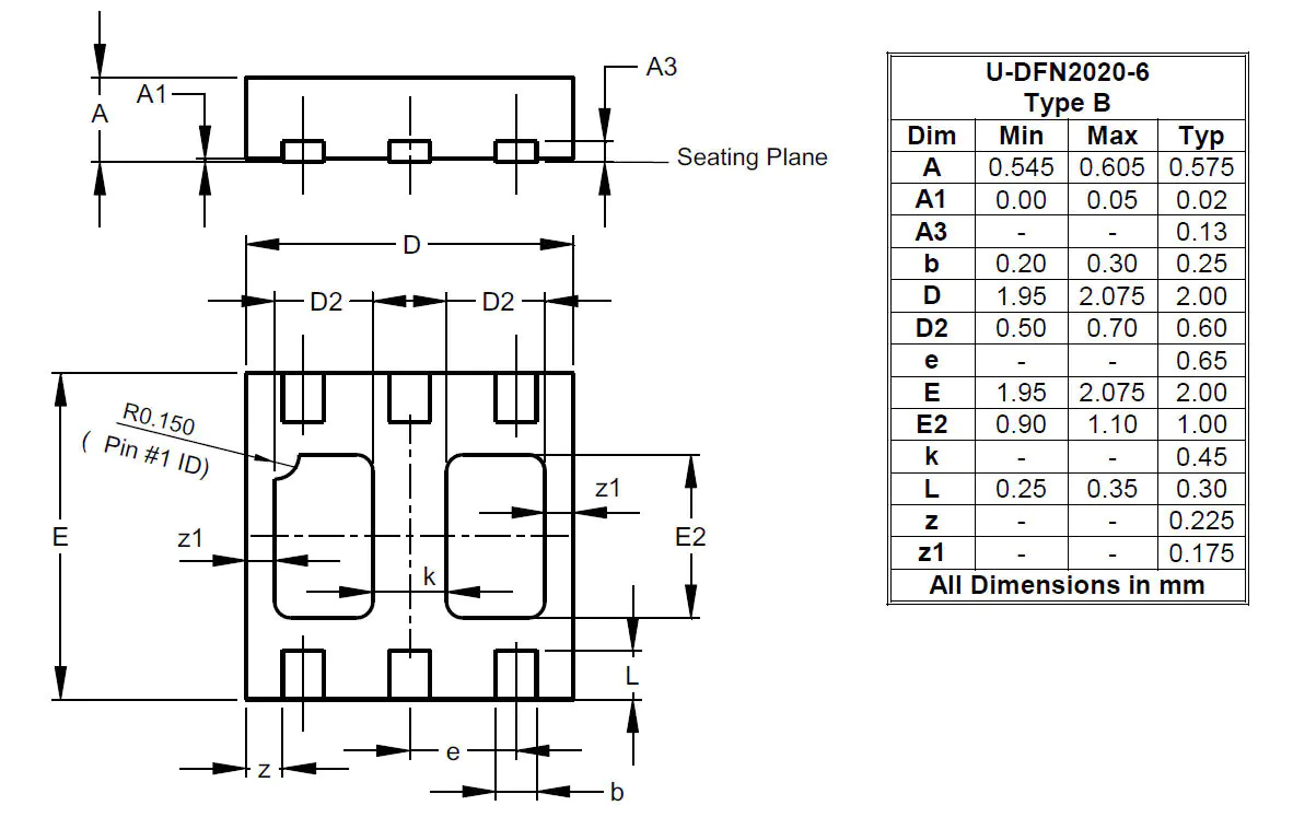 DMC3032LFDB-7, DiodesZetex