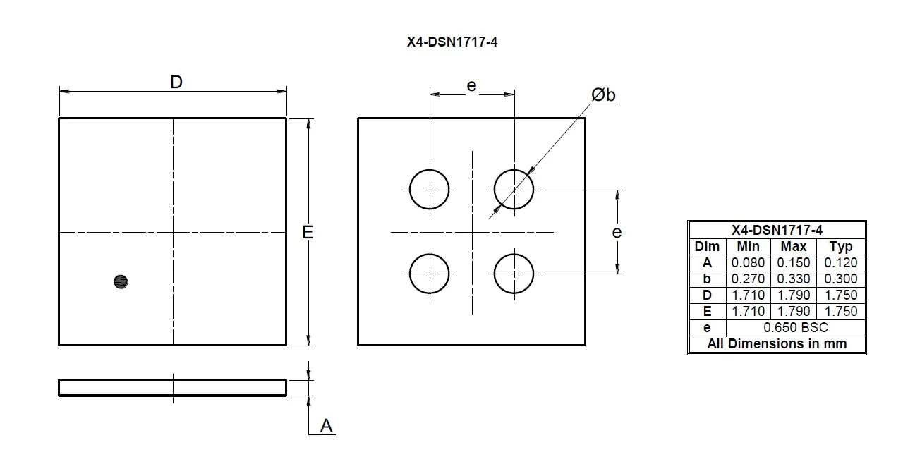 DMN2009UCA4-7, DiodesZetex