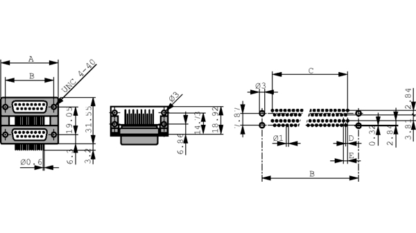 DPB09PN70/09PN70-S/2, Deltron Connectors