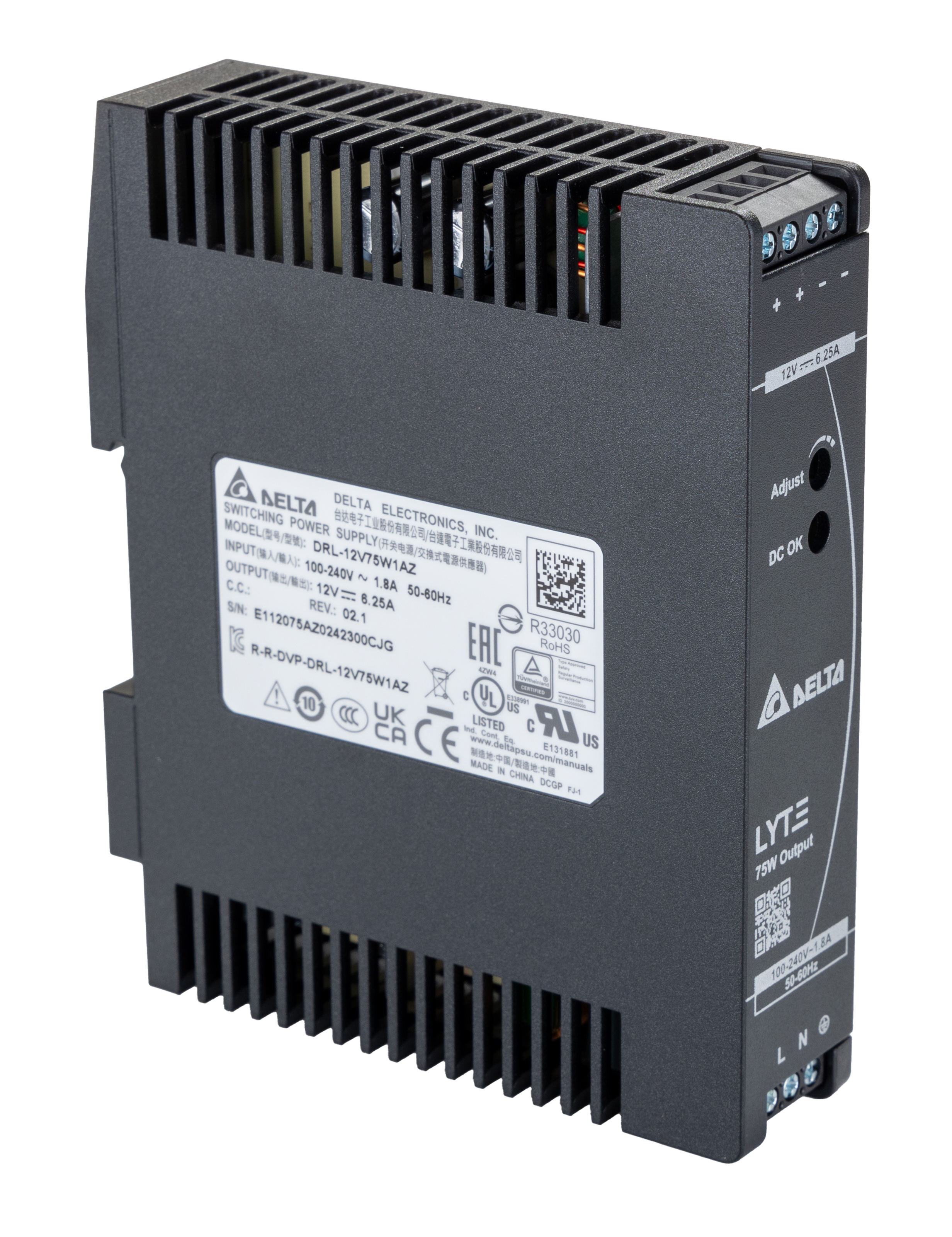 DRL-12V75W1AZ, Delta Electronics