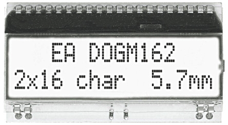 EA DOGM162W-A, Display Visions