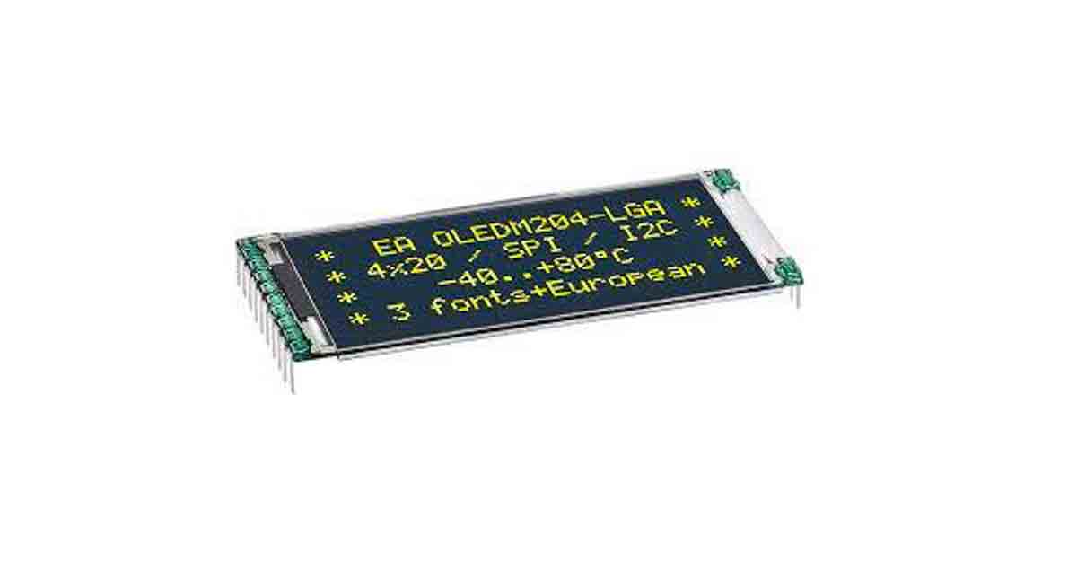 EA OLEDM204-LGA, Display Visions